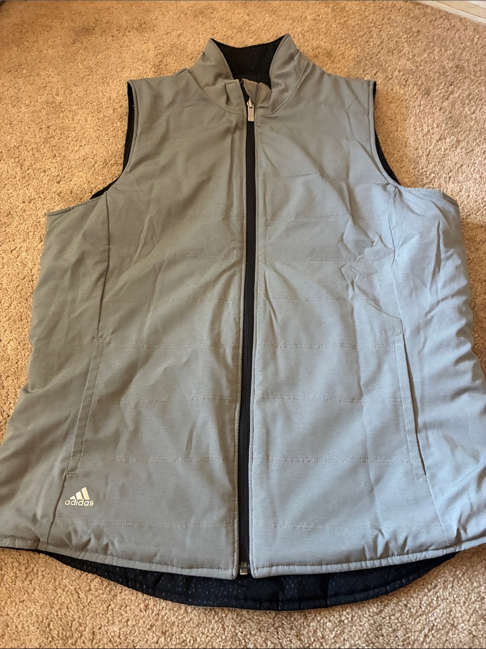 Women's Black Quilted Reversible Performance Vest - Lightweight Layer size large - Picture 7 of 9